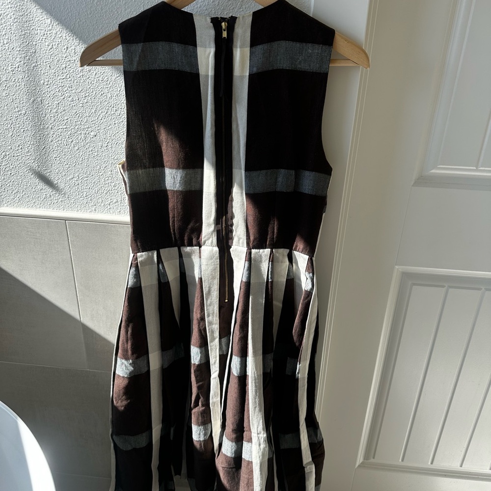 Maeve Brown and White Beaded Collar Dress(Anthropologie) - Picture 3 of 4